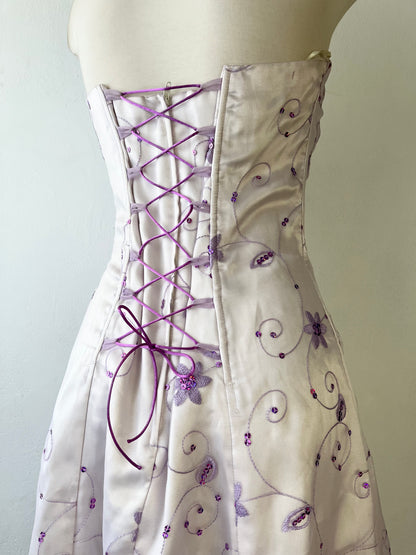 Corset floral dress