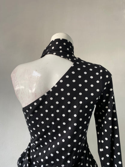 Polka dots top con chall