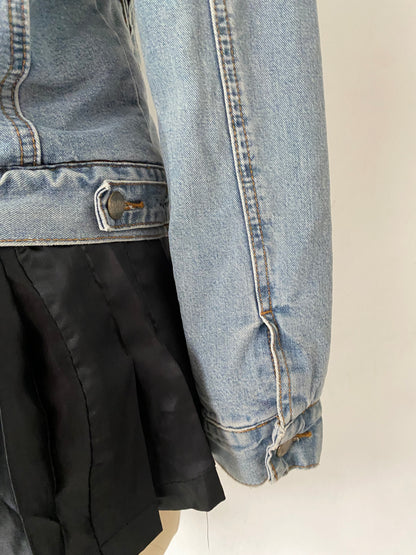 Jean jacket with warm lining