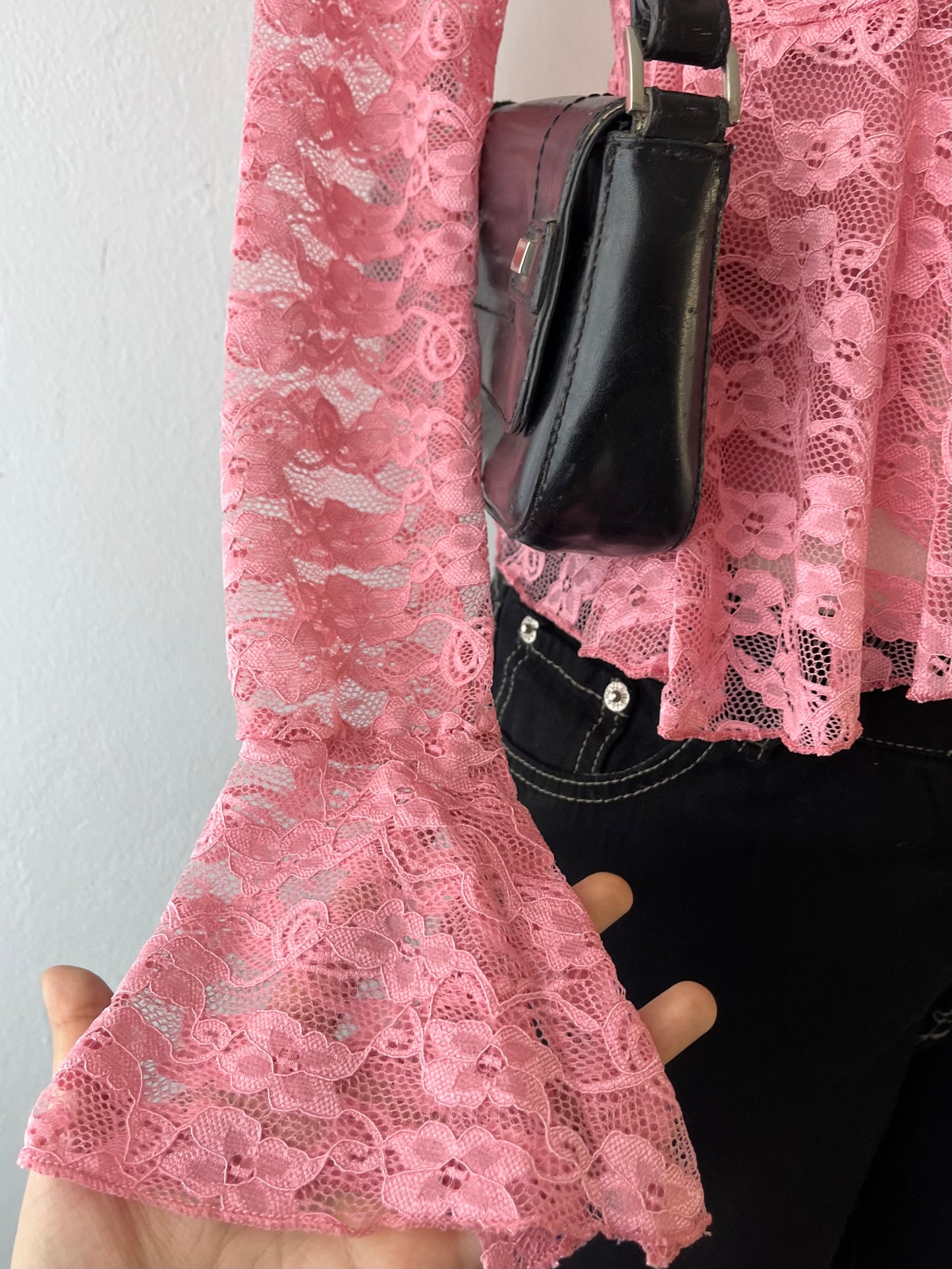 Adorable coquette lace top