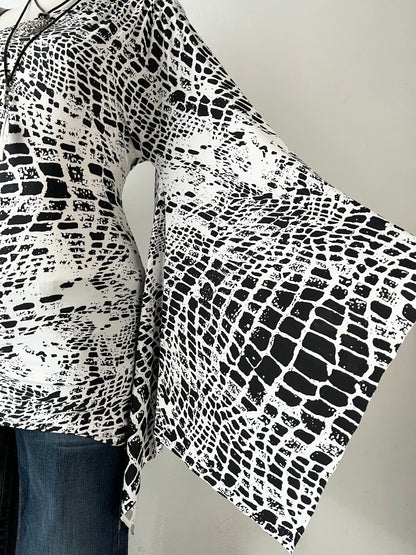 Super flared one-shoulder polydress