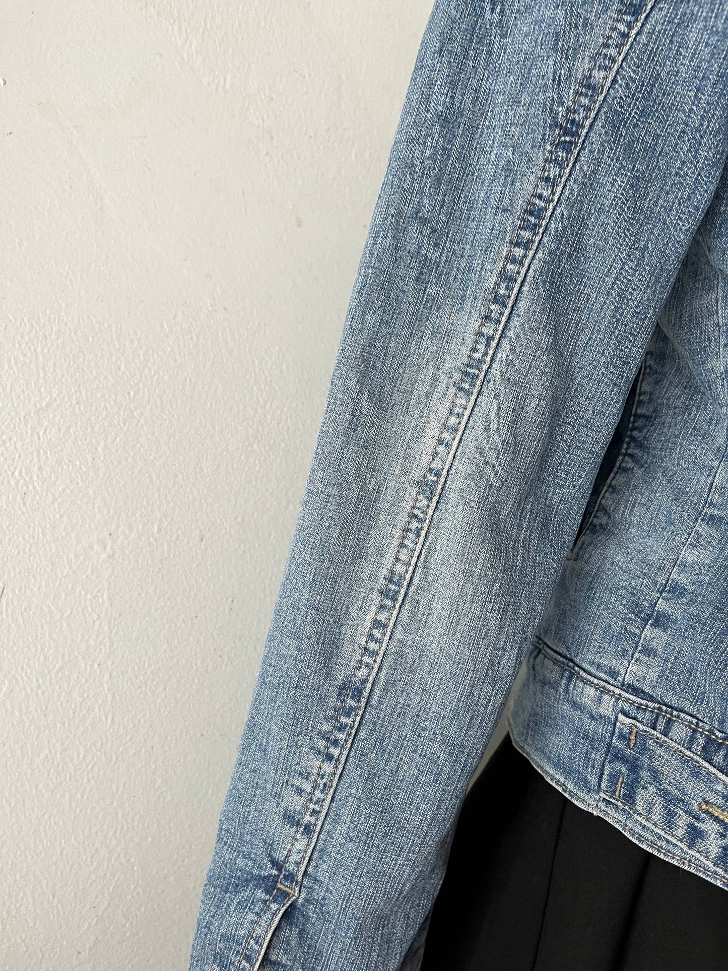 Denim jacket with warm sherpa lining