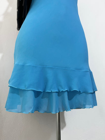 Light blue dress with bow-size M