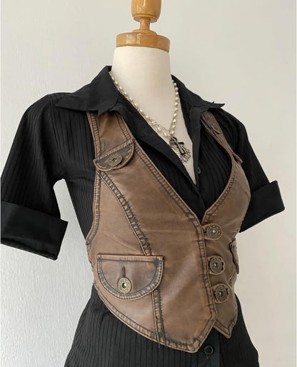Brown vest