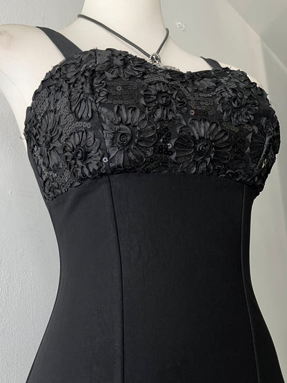 Corset with embroidered sequins