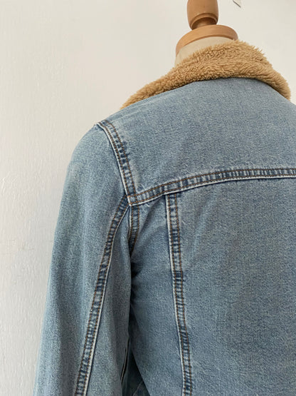 Jean jacket with warm lining