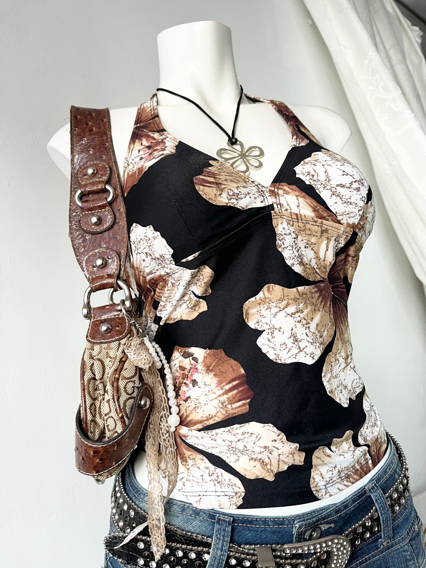 Y2k adorable halter top
