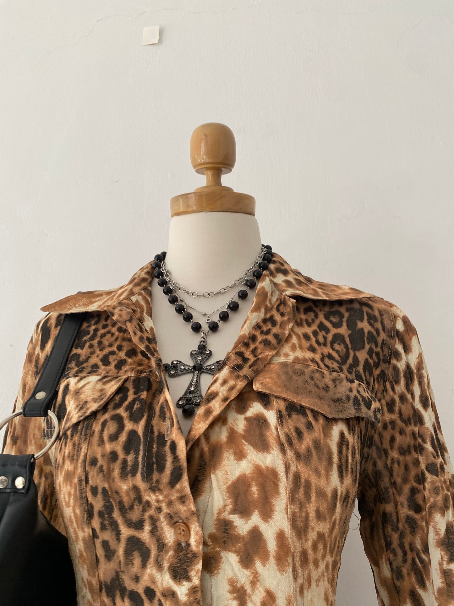 Cheetah print blouse