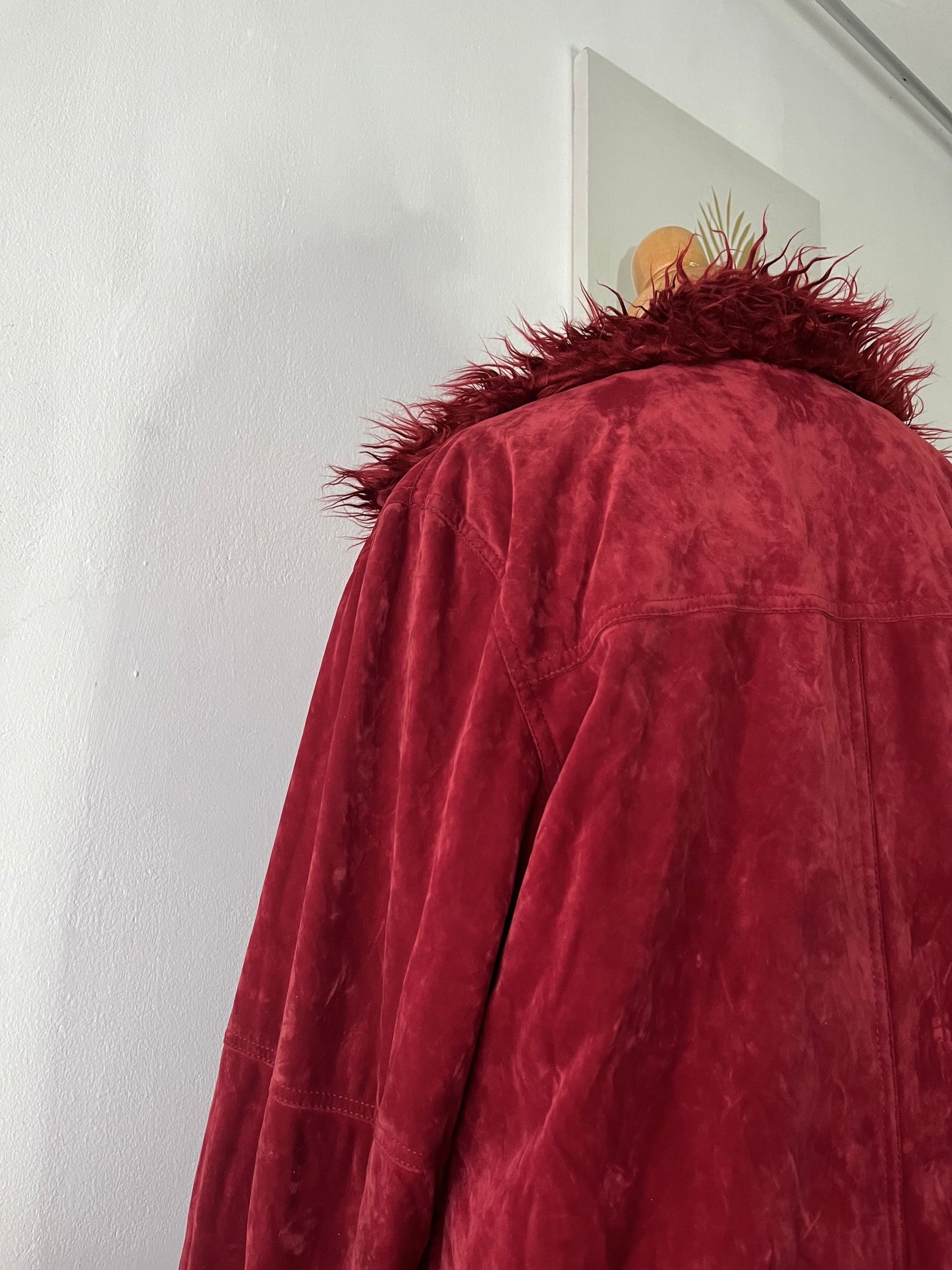 Burgundy penny lane jacket