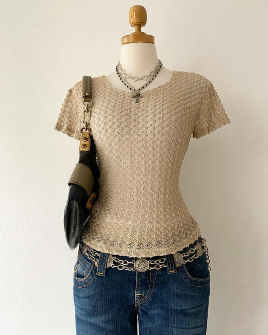 Beige top