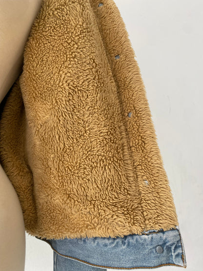 Jean jacket with warm lining