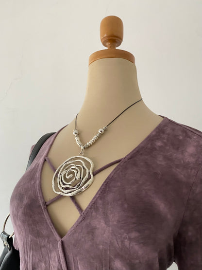 Oversized bell-sleeved top