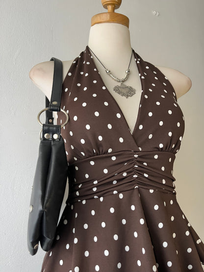 Halter top polka dots
