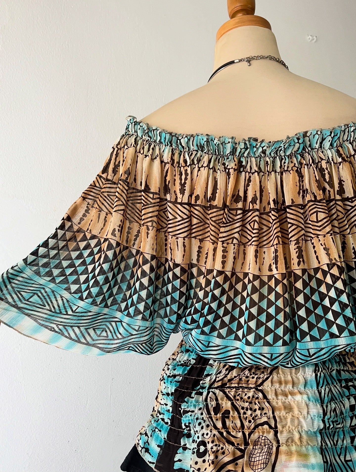 Off shoulder boho top