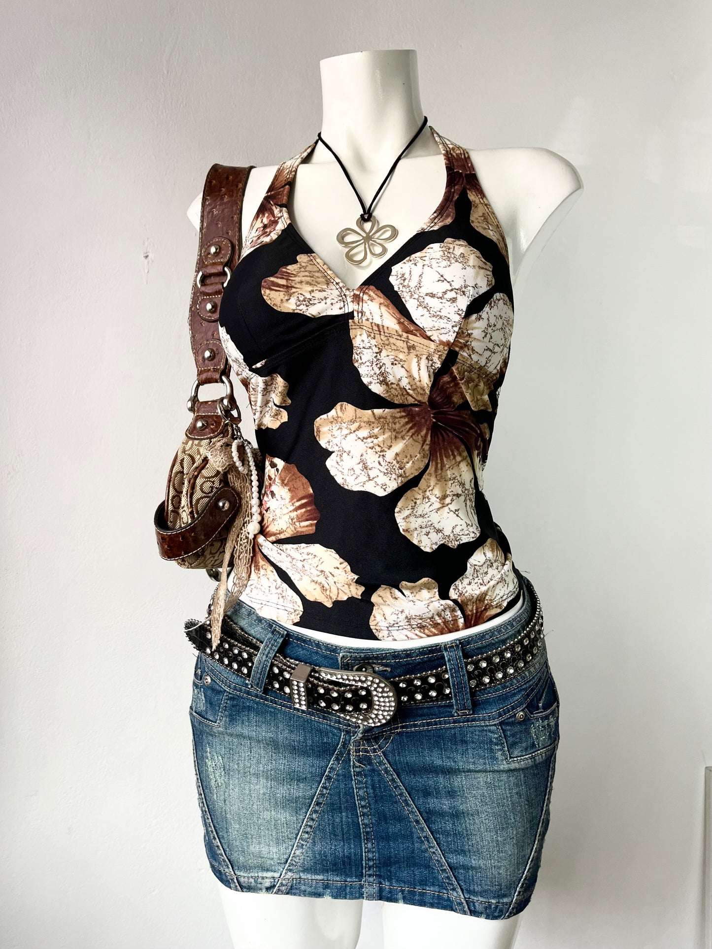 Y2k adorable halter top
