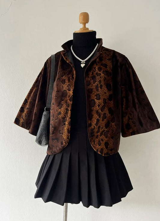 Cheetah print cardigan