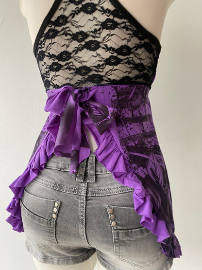 Grunge top with back tie