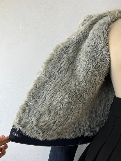 Jean jacket with warm lining