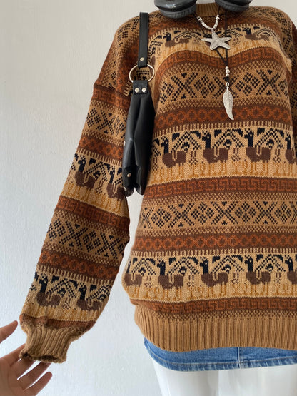 Oversized wool sweater