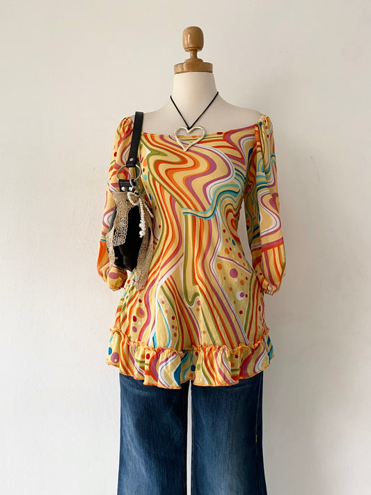 Beautiful multicolored top
