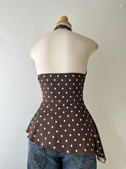 Halter top polka dots