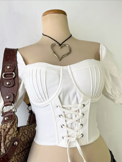 Coquette corset top