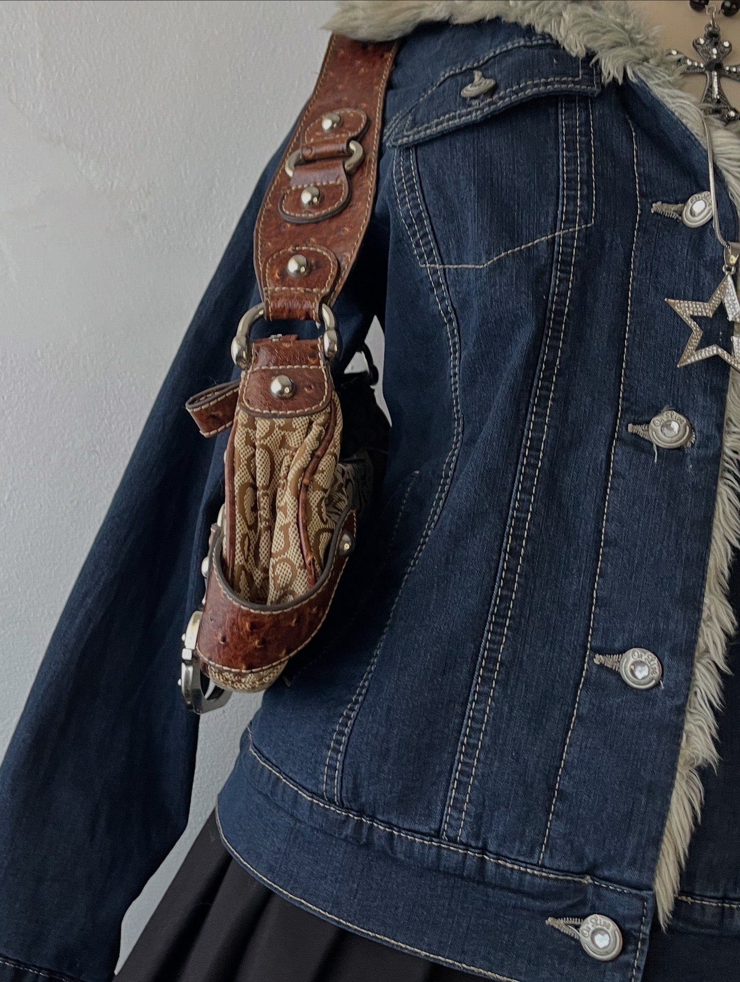 Jean jacket with warm lining