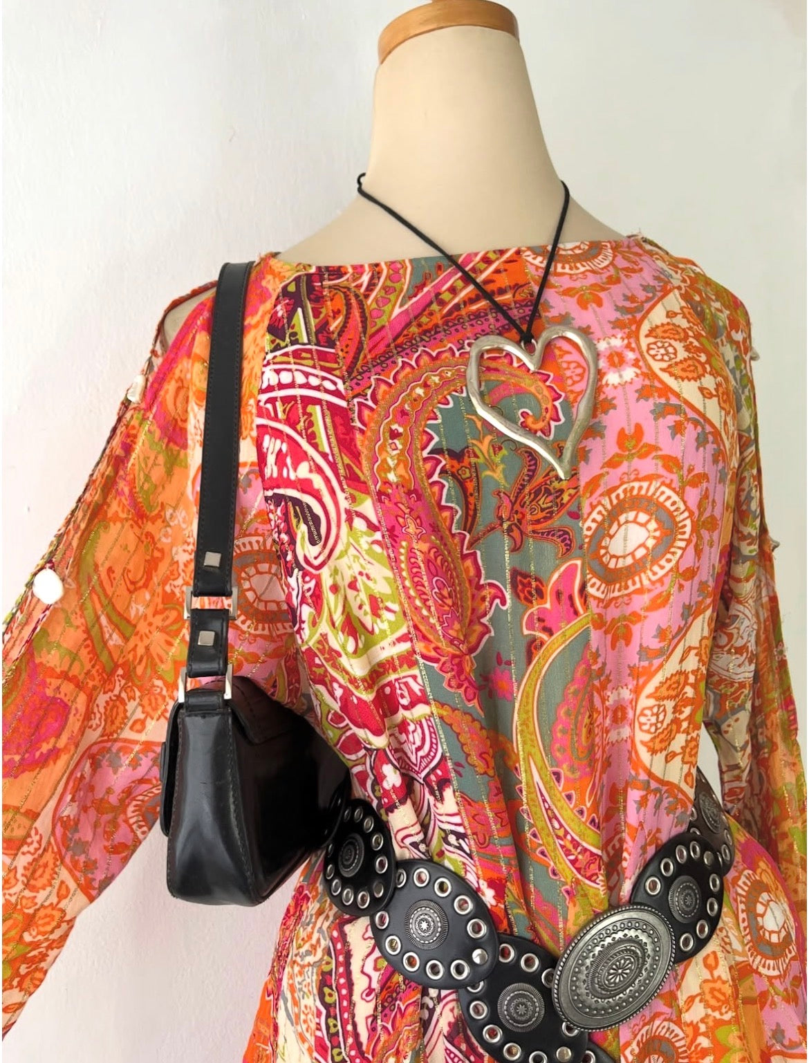 Vestido bohemio de seda