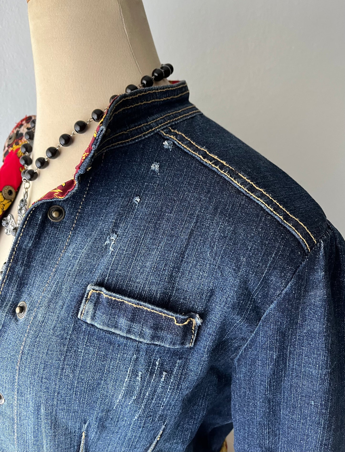 Baby Phat high-waisted jean jacket