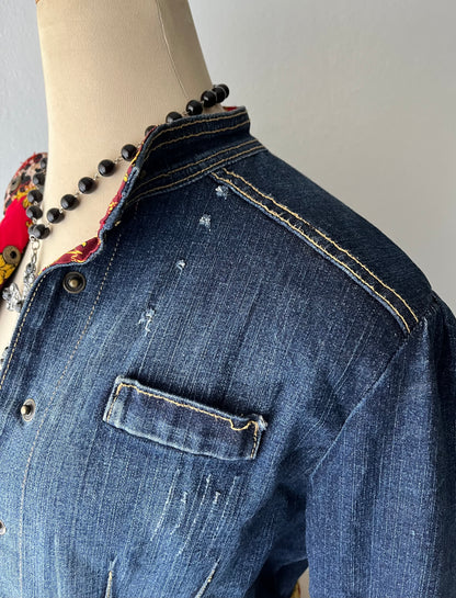 Baby Phat high-waisted jean jacket