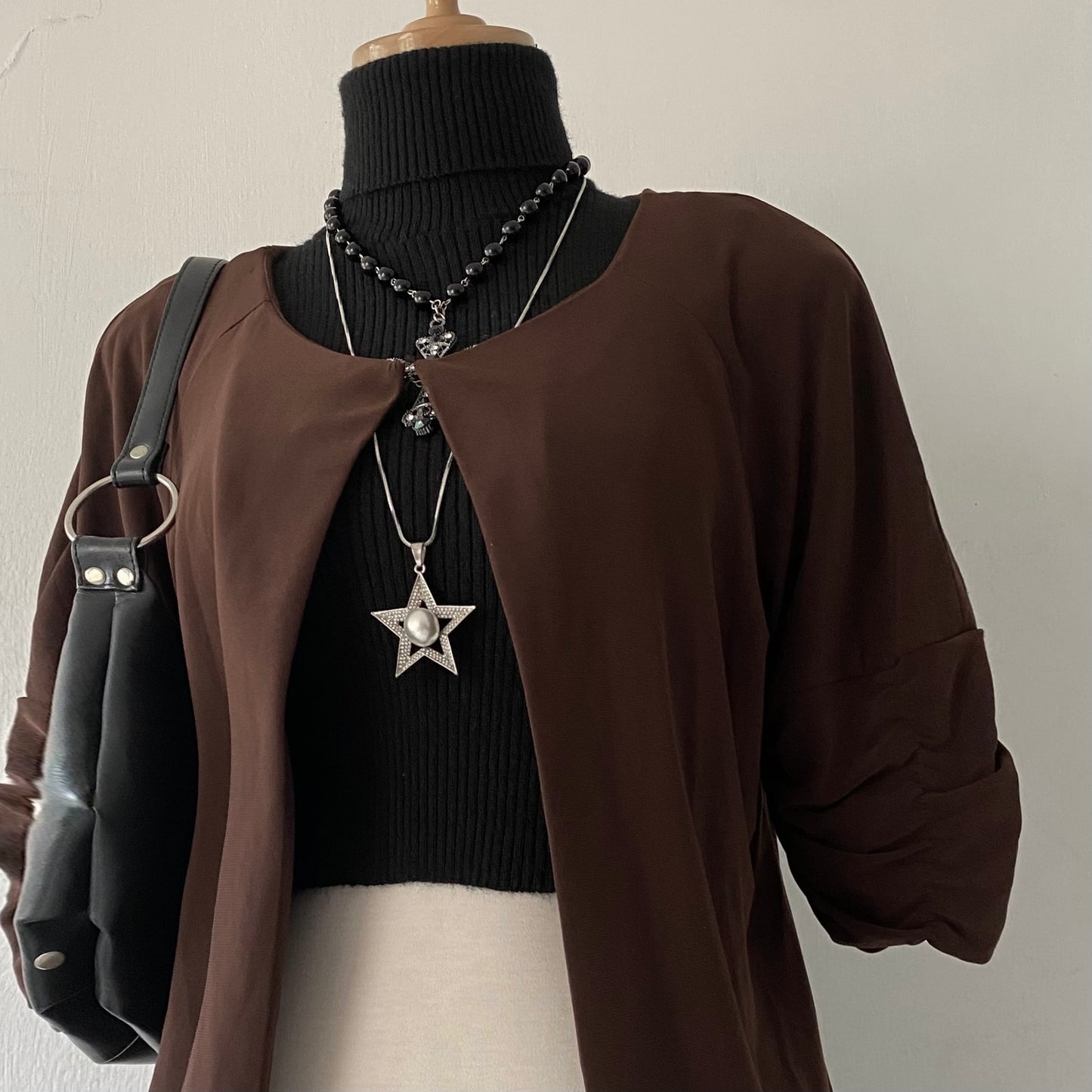 Brown cardigan