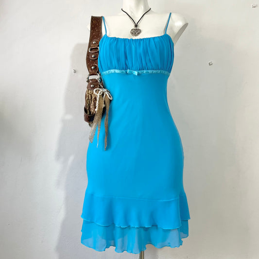 Light blue dress with bow