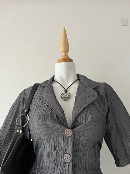 Adorable iridescent gray blouse