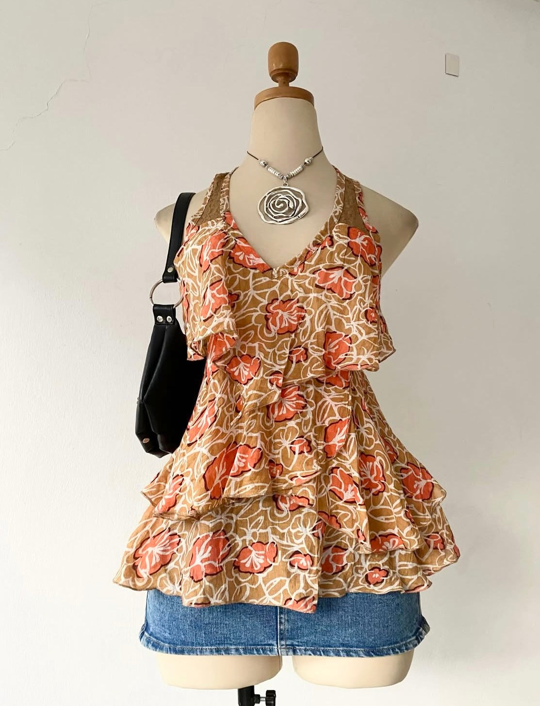 Summer Floral Layered Top