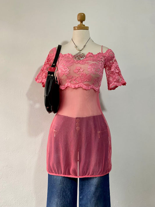 Victoria Secret pink lingerie top