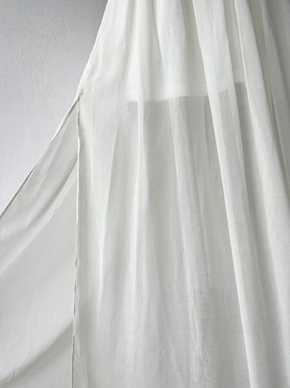 White strapless dress