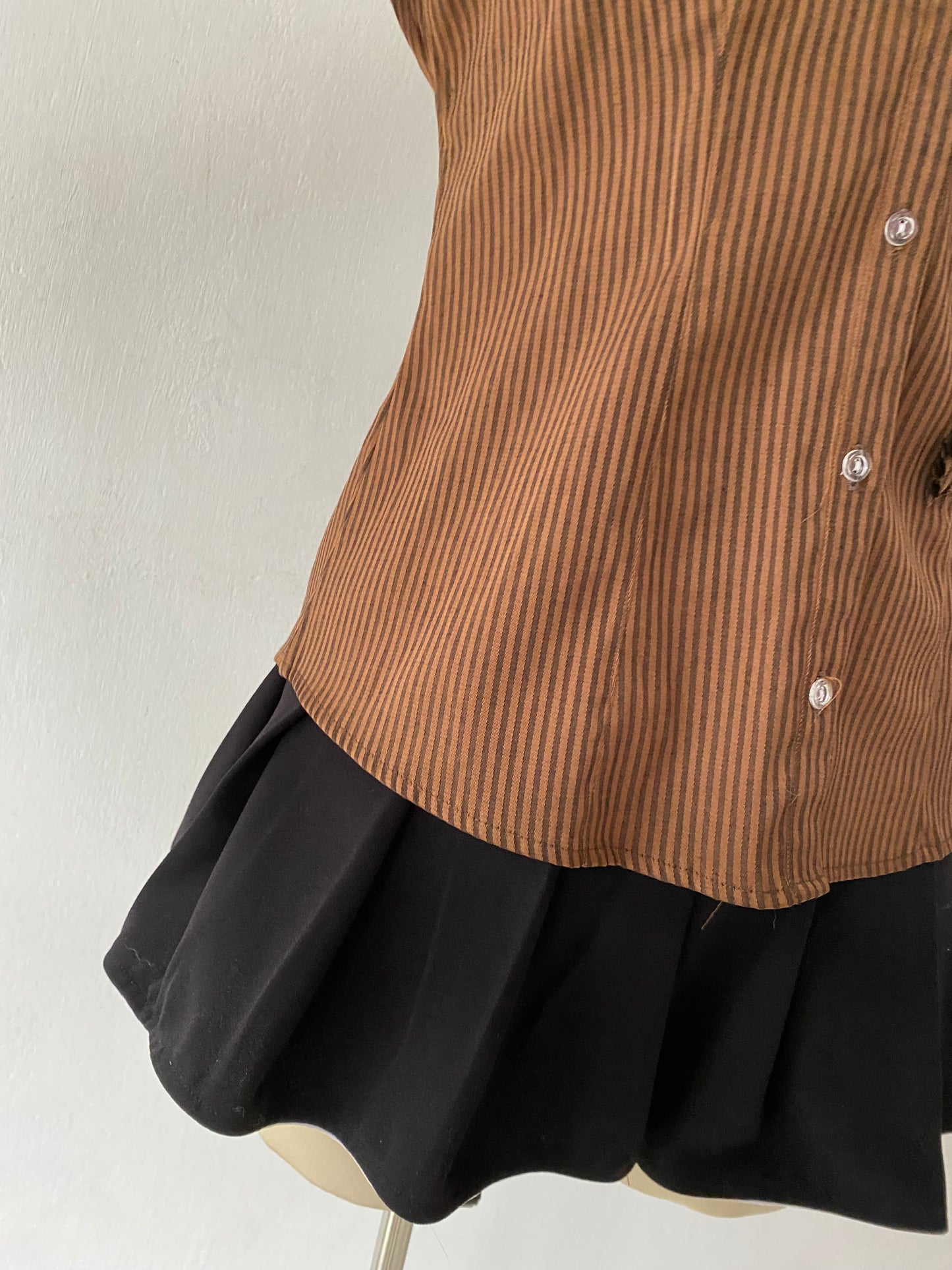 Brown striped blouse