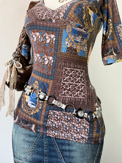 Boho top diseño arte victoriano
