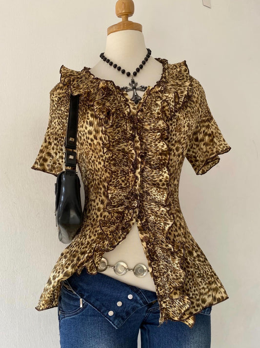 Animal print top