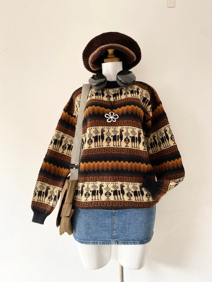 Oversized wool sweater
