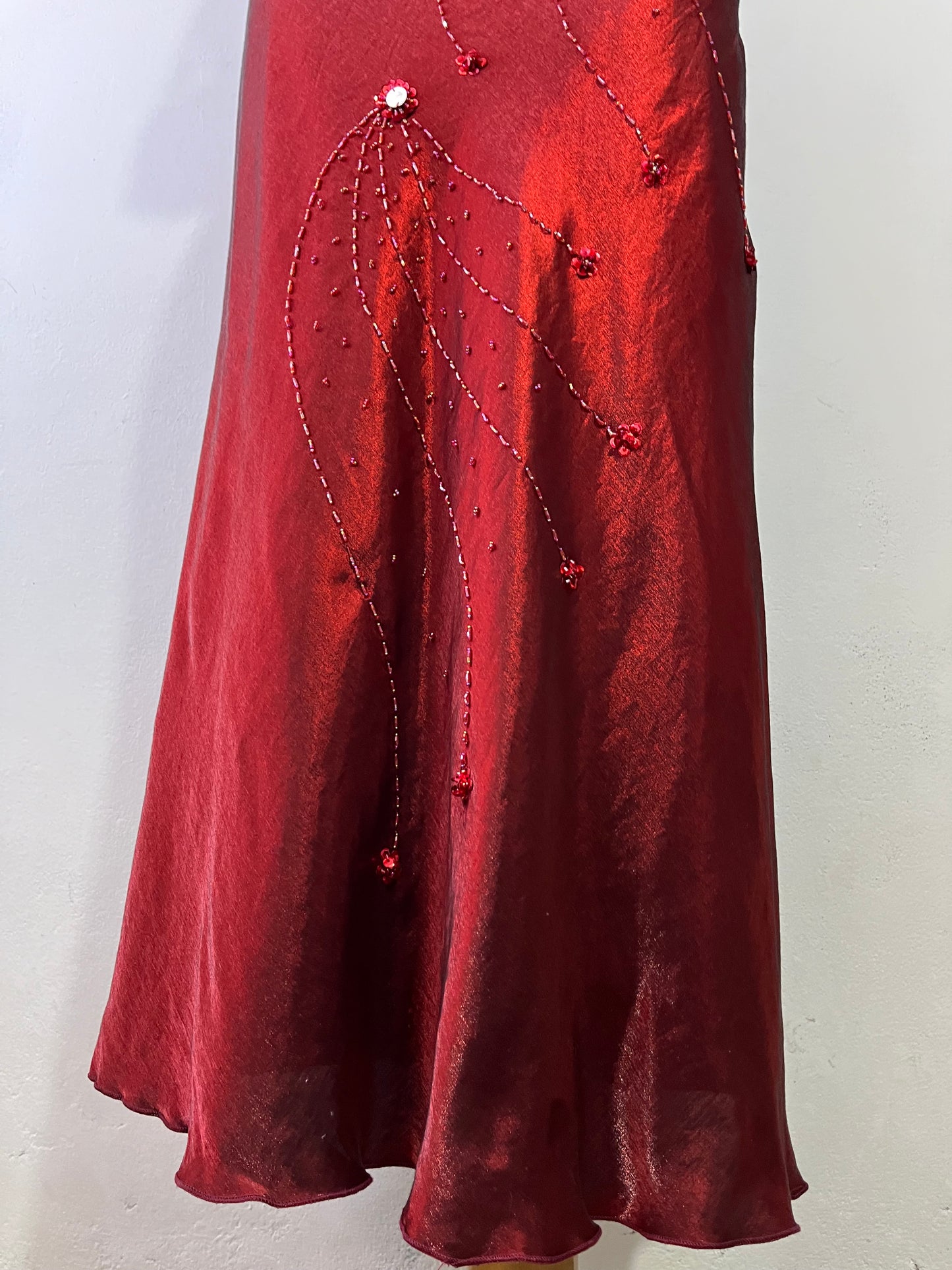 Iridescent burgundy dream dress