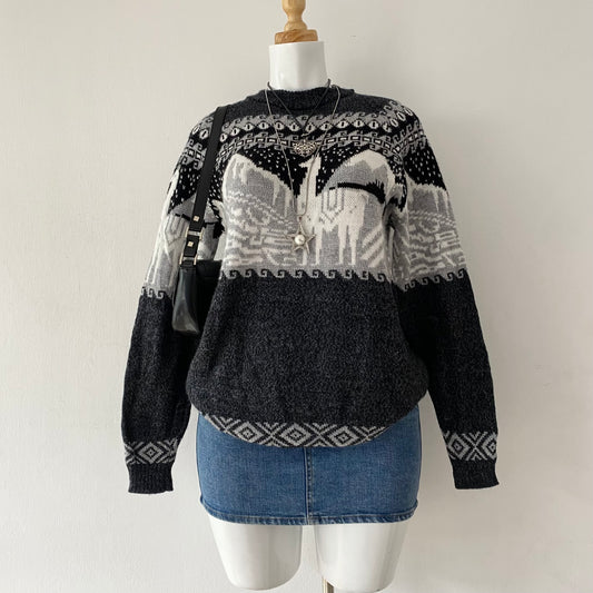 Oversized wool sweater