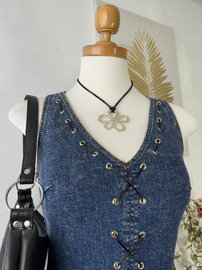 Grunge denim dress