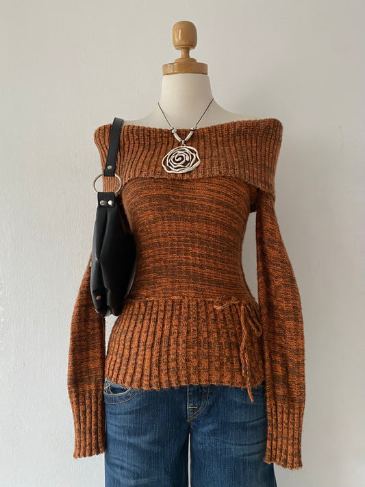 Off-shoulder sweater