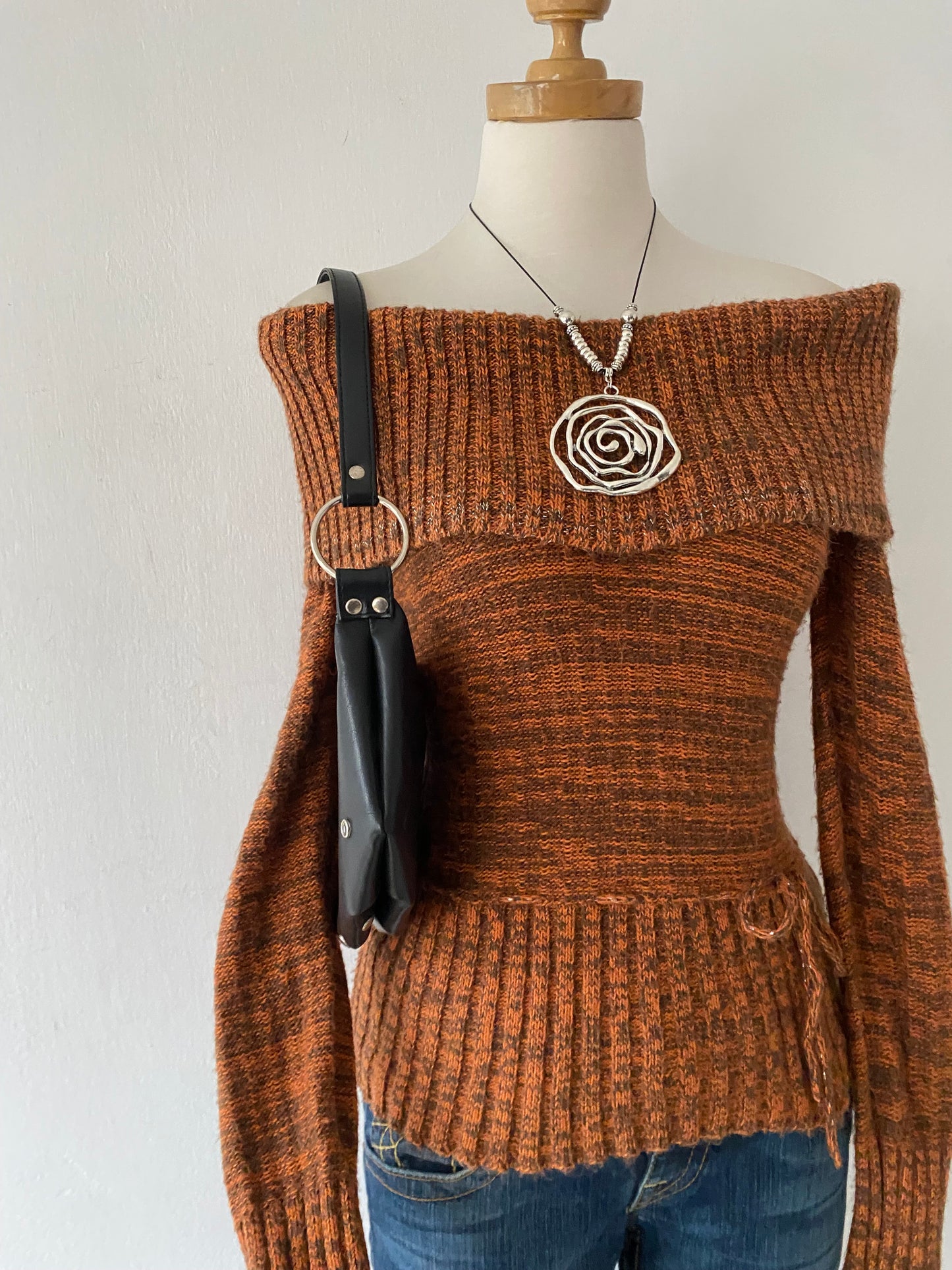 Off-shoulder sweater