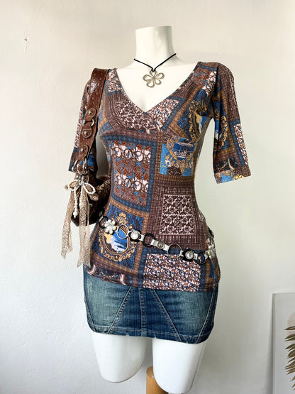 Boho top diseño arte victoriano