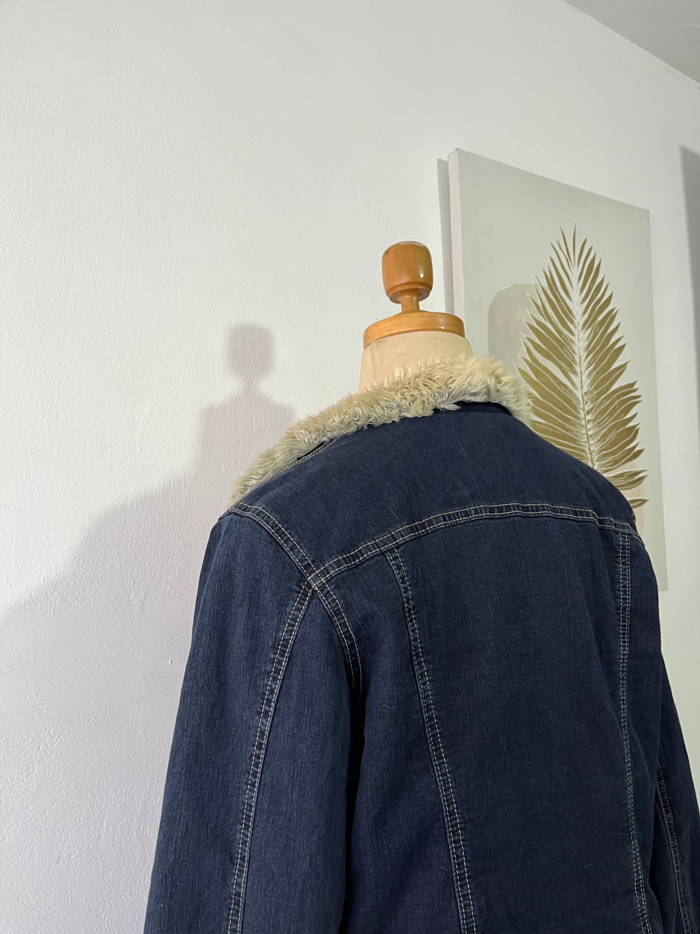 Jean jacket with warm lining
