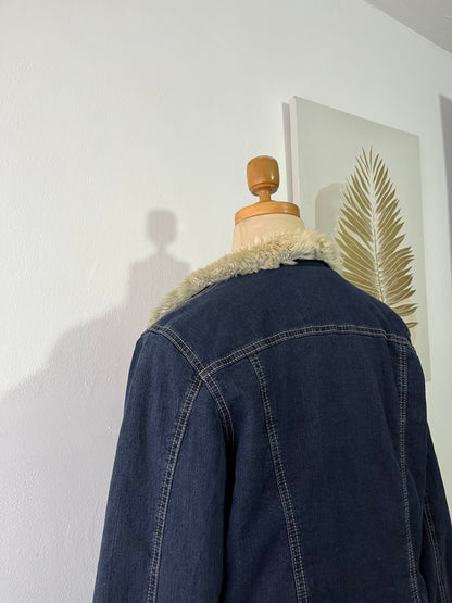 Jean jacket with warm lining