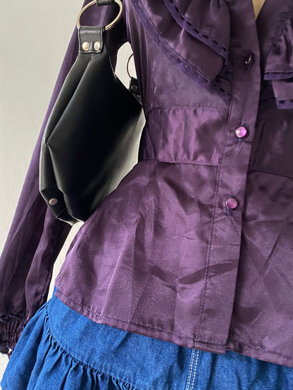 Coquette purple blouse