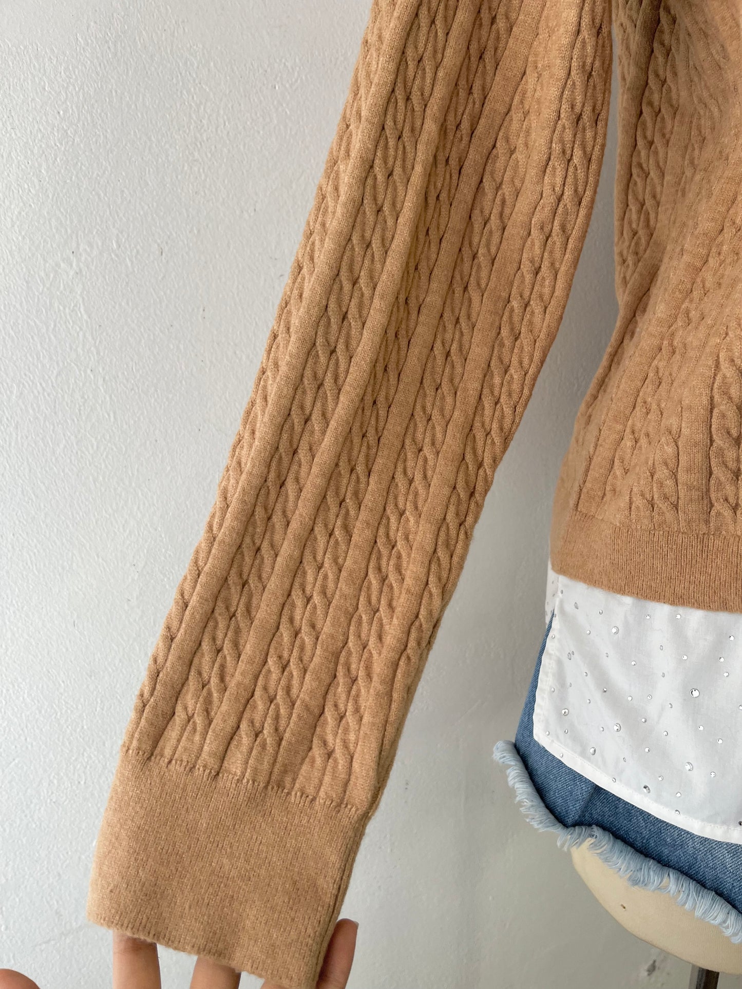 Oversized shirt sweater